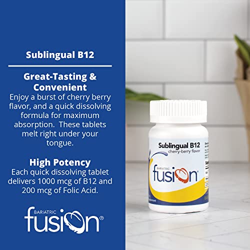 Bariatric Fusion Vitamin B12 Sublingual 1000mcg Tablets, for Bariatric