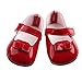 MonkeyJack Red Strap Shoes Flats Sneakers for 43cm/17inch Zapf Baby Born Doll Clothes