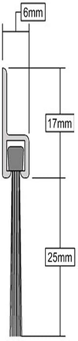 Stormguard Aluminium Door Brush Strip Draught Excluder 25mm Gap Small Fixings view 2