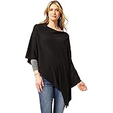 Coco + Carmen Women’s Versatile Lightweight Poncho Shawl Wrap | Wear Multiple Ways | 15 Colors | Fashionable Clothing Accessory | OSFM