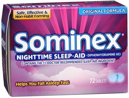 Sominex Tablets, Nighttime Sleep-Aid 72 ea by Sominex