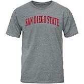 Barnesmith San Diego State University SDSU Aztecs Short Sleeve Adult Unisex T-Shirt, Classic, Charcoal Grey, Medium