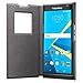 BlackBerry Leather Smart Flip Case for BlackBerry PRIV - Retail Packaging - Tan