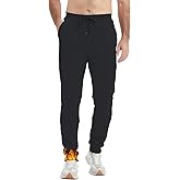 Idtswch 34/36/38/40 Long Inseam Mens Tall Sweatpants Fleece-Line Extra Long Joggers Pant with Zip Pockets