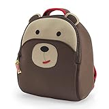 Dabbawalla Bags Preschool and Toddler Bear Backpack, Brown