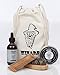 Wizard Beard Grooming Care Kit - 2 oz.Natural Beard Wax, 2 oz. Natural Beard Oil, Boar Bristle Beard Brush, Static Free Beard Comb - Bundled Beard