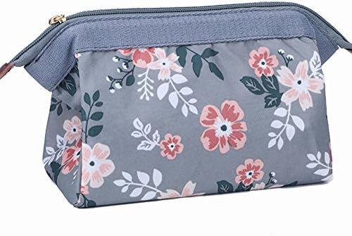 Makeup Bag/Travel Cosmetic Bags/Brush Pouch Toiletry Kit Fashion Women Jewelry Organizer with YKK Zipper Electronics Accessories Carry Case Pencil Holder Portable Cube Purse (Gray)