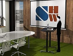 SHW Electric Height Adjustable Mobile Rolling
