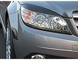 Aggressive Overlays Mercedes Benz W204 C300 C350 C63 Smoked Head Light Eyelids Pre Cut