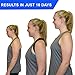 Posture Corrector For Women & Men | Effective + Comfortable Adjustable Brace For All Back Correction | Relieves Back Pain | Includes Resistance Stretching Band, eBook, Travel Case + Shoulder Pads