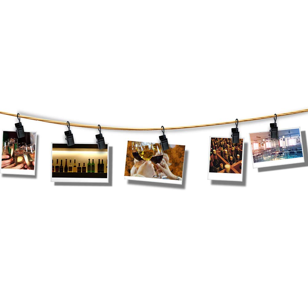 btcus4 Stainless Steel Curtain Clips with Hook for Curtain Photos Home Decoration and Outdoor Party -80 Pack（Silver）