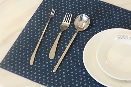 YO JANE Floral Fabric Placemats , Machine Washable, 13.5"x 17.5"(set of 4)