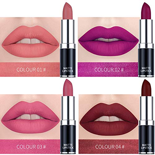 12 Pcs Matte Lipstick Set Nude Moisturizer Lip Stick Long Lasting Waterproof liquid lipstick mate Makeup Velvet lip gloss Cosmetic Lip Care