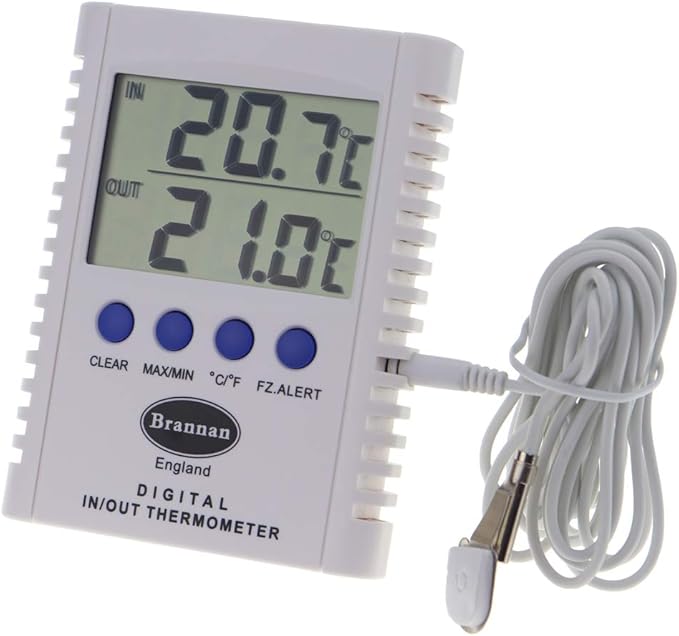 Brannan Digital Max Min Thermometer Indoor Outdoor Fridge Freezer