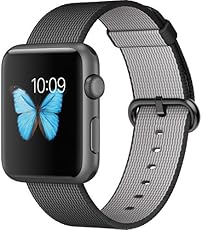 Apple Watch Sport 42mm Space Gray Aluminum Case Black Woven Nylon Band (Certified Refurbished)