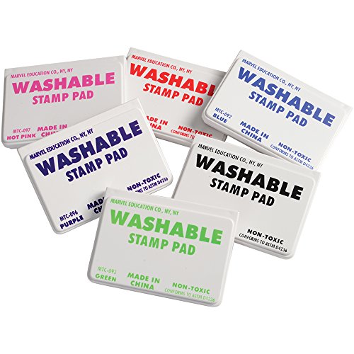 CP Toys Washable Non-toxic Stamp Pads / 6 pc. Set