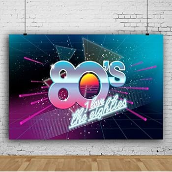 Amazon Com Aofoto 10x7ft 80s Party Backdrops For Wall Retro 3d