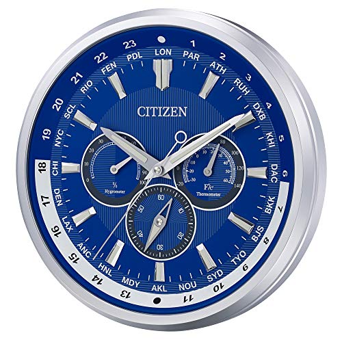 Citizen Clocks Citizen CC2061 Gallery Wall Clock, SilverTone Pricepulse