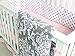 7 Pieces Set Ruffle Grey Pink Floral Baby Crib Nursery Bedding Set Ruffle Sheet
