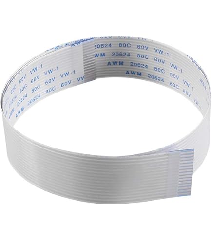 Akozon Câble FFC de Caméra, 15 Pin 30cm 50cm 100cm FFC Ruban Plat Flexible Câble Pour Caméra Framboise Pi Module