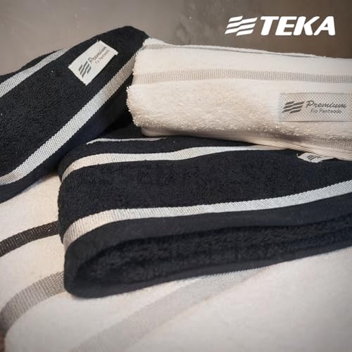 Jogo de Toalhas de Banho Luxo Lumiere 4 Peças, 100% Algodão Fio Penteado 520g/m², Padrão Hotelaria Alta Absorção, 2 Banho 67x140cm e 2 Rosto 45x80cm (Branco e Chumbo)