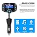 Bluetooth Fm Transmitter for car, Bluetooth Car Transmitter 1.7 Inch Display, QC3.0/2.4A Dual USB Ports, AUX Input/Output, Mp3 Player.