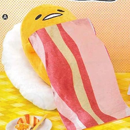 Amazon ぐでたま ベーコンお布団big ぬいぐるみ 寝そべり ぬいぐるみ おもちゃ