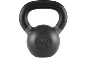 Rage Fitness Single Cast Iron Kettlebell | Powder Coated - Wide Handle Weights for Core & Glute Workouts; Swings, Squats, Deadlifts; Strength, Endurance & Flexibility for Men & Women