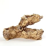 NCYP Artificial Driftwood Planter Resin Flower Pot Sculpture Succulent Air Plants Rustic Declined Y Shape Trunk Stump for Decoration No Plants
