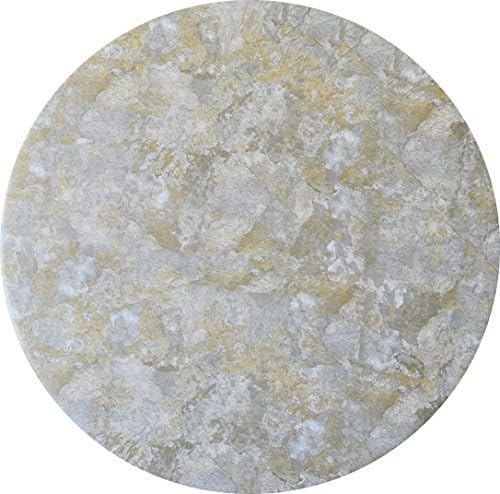 Fitted Tablecloth Fits 52 to 60 Round Tables (Tan Marble)