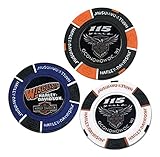 Harley-Davidson 115th Anniversary Wisconsin H-D Poker Chips, 3 Chips Bundle