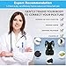 Posture Corrector for Men and Women Medical Back Brace for Men Best Adjustable Posture Brace Provides Lumbar & Back Support Shoulder and Clavicle Lower and Upper Back Pain Kyphosis Posture Device (M)