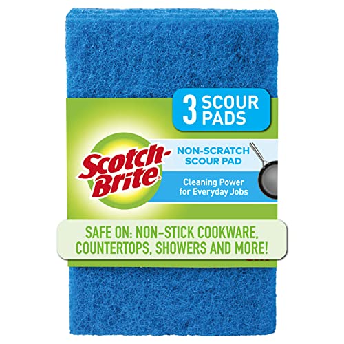ScotchBrite NonScratch Scour Pads, Scouring Pads for Kitchen and Dish