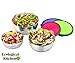 Stainless Steel Food Storage Containers with lids Metal lunch containers bento BPA Free Nontoxic Dishwasher Safe Eco Friendly resistant 3 color set 4.7-5.5 - 6.3 INC BONUS : 2 Bag Seal Sticks 4.7 IN