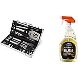 Cuisinart CGS-5020 BBQ Tool Aluminum Carrying Case, Deluxe Grill Set, 20-Piece & Traeger Grills BAC403 All Natural Cleaner Gr
