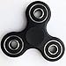BING RUI CO- Fidget Spinner Decompression Hand Spinner Toy With Premium Hybrid Ceramic Bearing - Finger Toy, Perfect For ADD, ADHD, Anxiety, and Autism Adult Children (black)