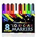 Atalanta® Color Liquid Chalk Marker Pens-8 Packs Premium Quality Bright Neon Pens with Unique Reversible Tip, Safe for Kids, Teachers, Fall Designs, Stencil Use, Artist, Crafters