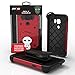 Zizo BOLT Series compatible with Samsung Galaxy S7 Active Case Military Grade Drop Tested with Tempered Glass Screen Protector Holster RED BLACK