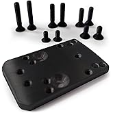 ADE Universal Optic Mount Plate for converting Any Optic Cut with RMR/SRO/407C/507C Footprint Works With ADE RD3, Vortex Venom/Viper,Burris Fastfire,Shield RMS/RMSc,Holosun 407K/507K,EPS Carry Red Dot