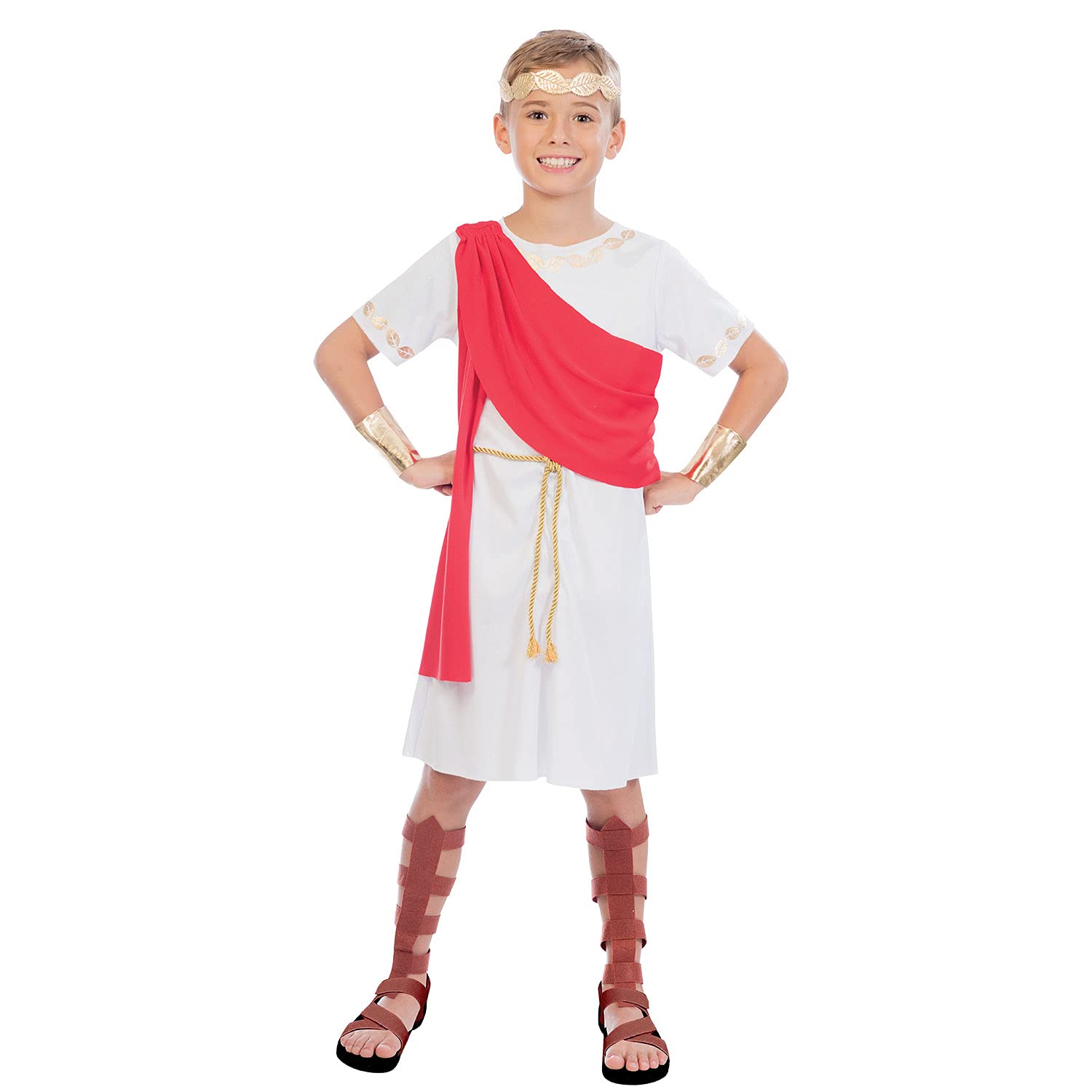 amscan 9904455 Boys Roman Toga Boy Book Week Fancy Dress Costume Age 4-6 Years
