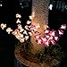 mopha Solar Garden Lights Outdoor Stake Bright LED Solar Powered Landscape Lights for Pathway,Yard,Patio,Deck,Walkway Christmas Decoration- Two Mode Solar Tree Lights (Orchid Light)