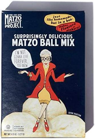 The Matzo Project - Case of Matzo Ball Mix, Vegetarian, Kosher, Low-Fat, No-MSG, No Trans Fats, Nothing Artificial, 4.5oz, Pack of 12