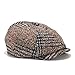 Crytech Unisex Newsboy Gatsby Beret Hats with Visor Winter Warm Lightweight Plaid Flat Ivy Cabbie Cap Octagonal Painter Golf Driving Hunting Cap for Women Men Boyfriend Gift (Khaki)thumb 1