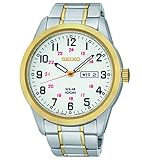 Seiko Men's SNE370 Analog Display Japanese Quartz Two Tone Watch
