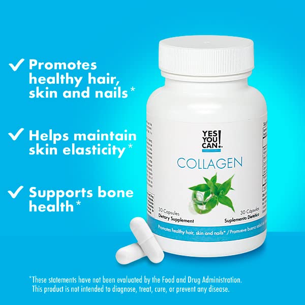 Yes You Can! Collagen Capsules, Dietary Supplement to Promote Healthy