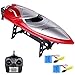 Lictin Remote Control Boat-Kids RC Boat 2.4GHz High Speed RC Boat Electric Racing Boat with 2 Batteries The Sailing Time up to 14min for Kids