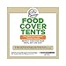Food Cover Tents with Wooden Accents (4 Pack) | Fine Mesh Screen Net Outdoor Protector | Keep Out Flies, Bugs, Mosquitoes at Picnics, Barbecues, Parties | Pop Up, Collapsible, and Reusable Umbrellas