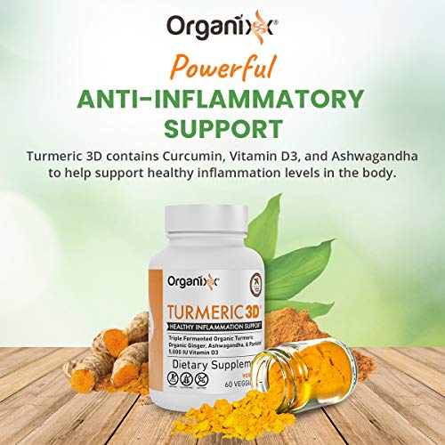Organixx Turmeric Curcumin, Natural Inflammatory, and Immune Support