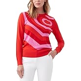 Trina Turk Women's Heart Crewneck Sweater