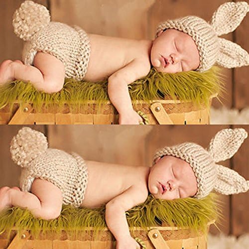 MIOIM Bebé Recién Nacido Gorro de Lana Pantalones+Rábano para Fotografía  Atrezzo Treje Beige Regalos para recién nacidos Sets de regalos para recién  nacidos futakuchi-hakata.com